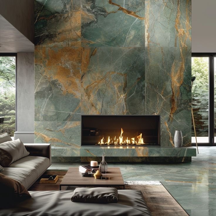Fireplace Surrounds — fireplace surround slabs at Royale Quartz