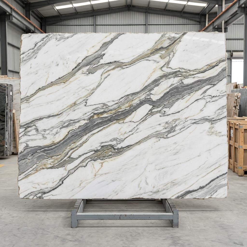 Quartzite slab available at Royale Quartz Dallas