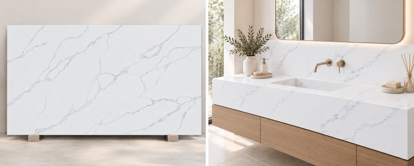 Calacatta Rocky Quartz quartz slab
