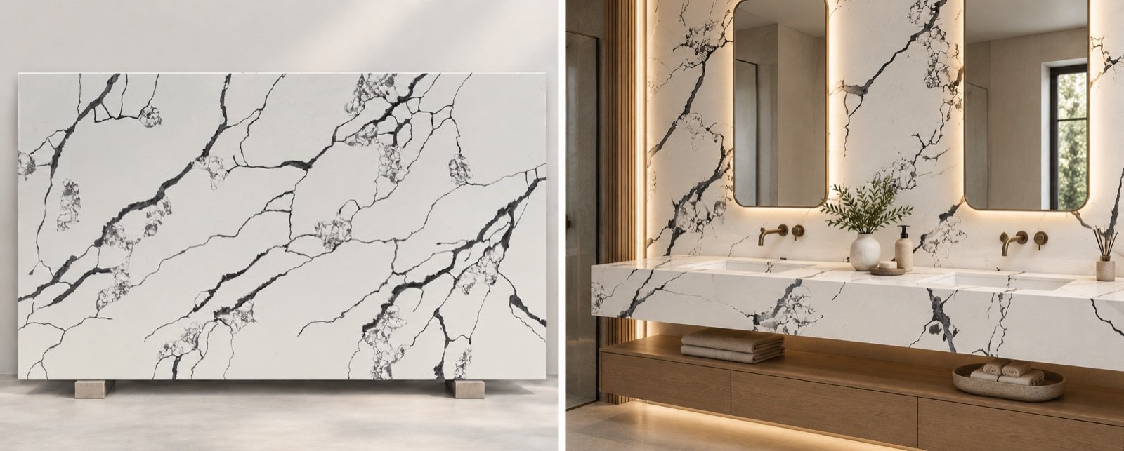 Calcatta Laza Black Quartz quartz slab