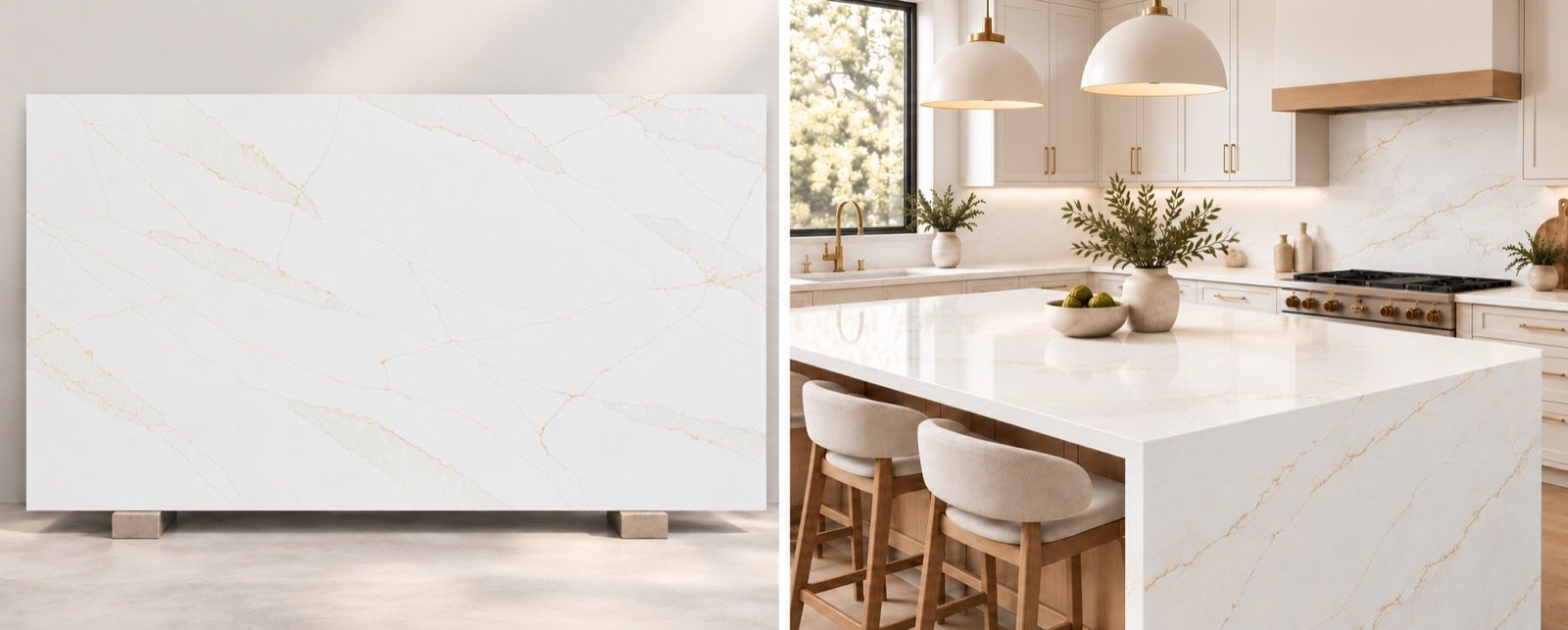 Mica Gold Quartz quartz slab