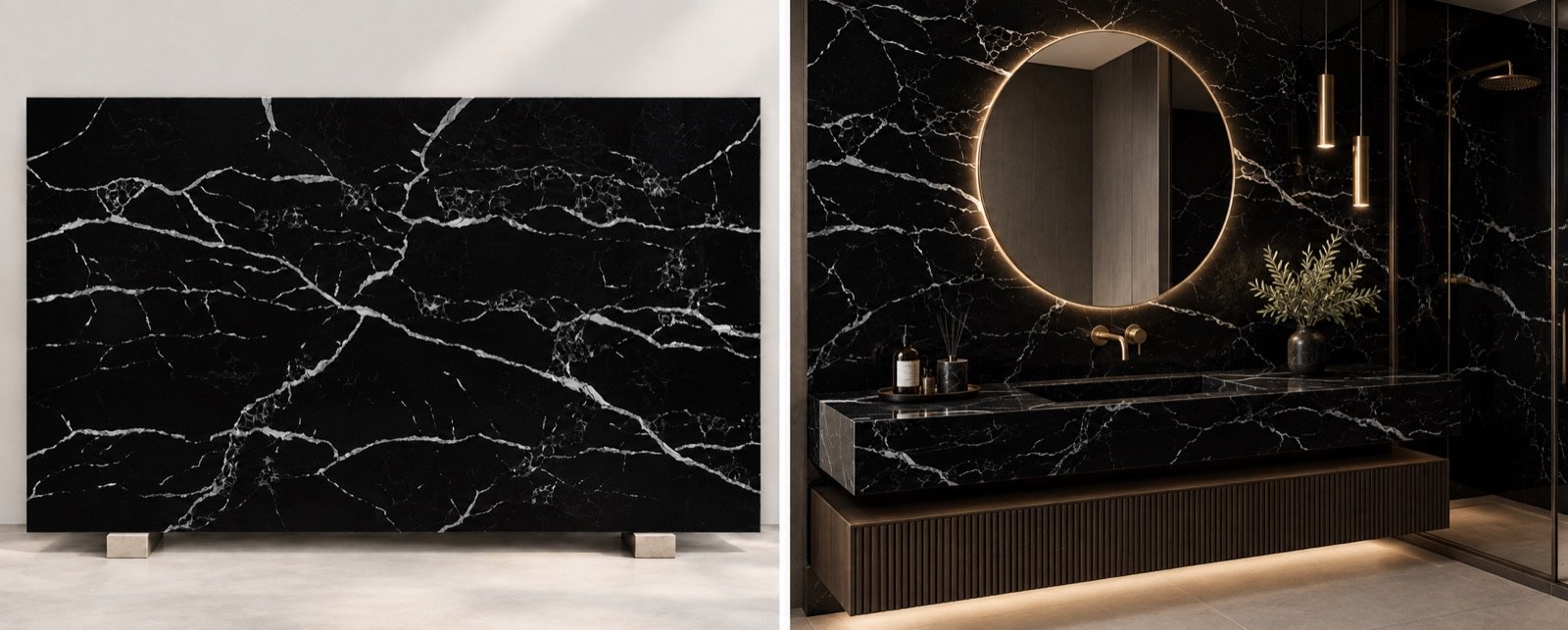 Nero Quartz quartz slab