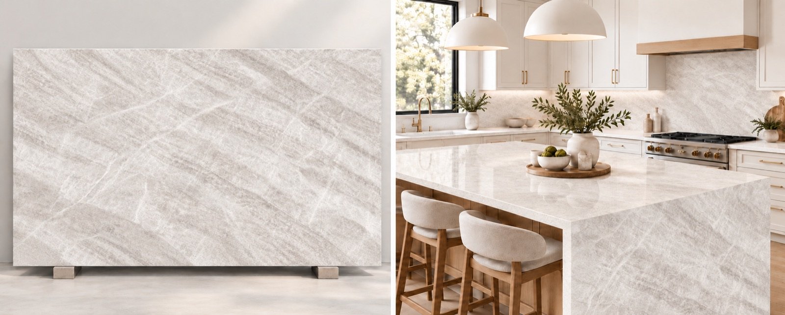 Taj Mahal Rio Quartz quartz slab, 3 CM